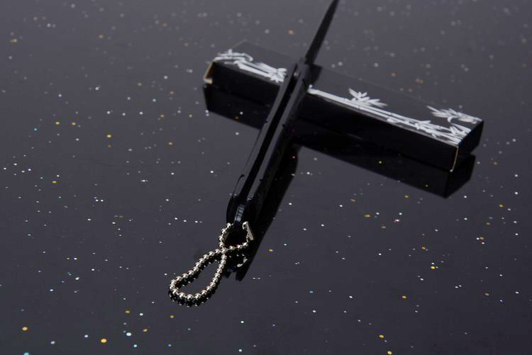 3Cr13 stainless steel blade material no logo Bamboo small size folding knife UD53016G